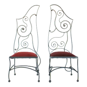 Pair of Wrought Iron Chairs