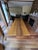Monumental 10-Foot Arts & Crafts Sculptural Solid Walnut Trestle Dining Table For Sale - Image 4 of 10