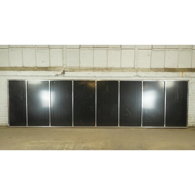 Black Newly Made Reclaimed Moscot's Optical Aluminum Marty Supreme Movie Prop Sign For Sale - Image 8 of 10