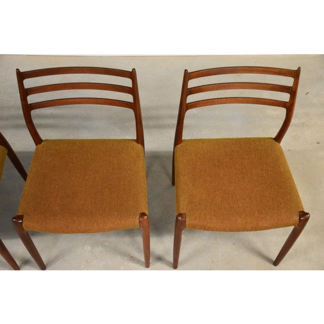 Niels Moller 1950s Niels Moller Danish Teak Dining Chairs - Set of 4 For Sale - Image 4 of 10
