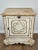 Baroque Antique Italian Painted White Parcel Gilt Single Door Cabinet For Sale - Image 3 of 12