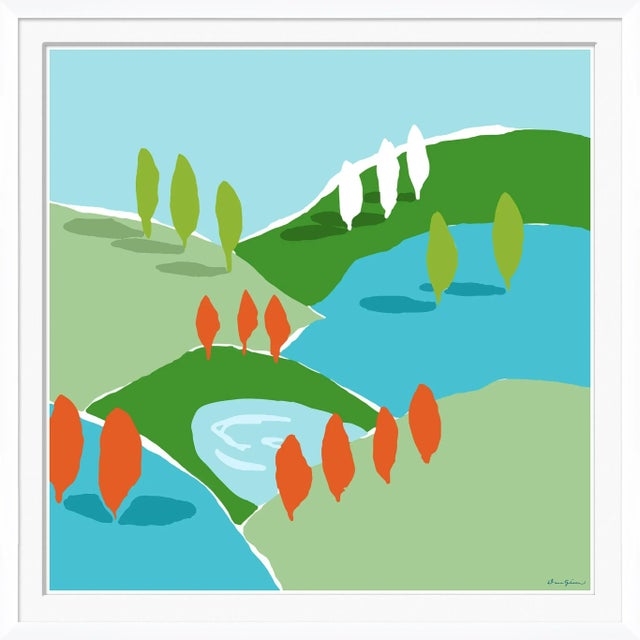 Contemporary Mountain and Valley West, Multi By Dana Gibson, Framed Art Print For Sale - Image 3 of 3