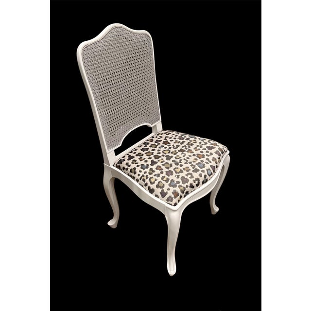 1990s Louis XV Style Cane Back Dining Chairs with Slip Seats - Set of 8 For Sale - Image 5 of 11