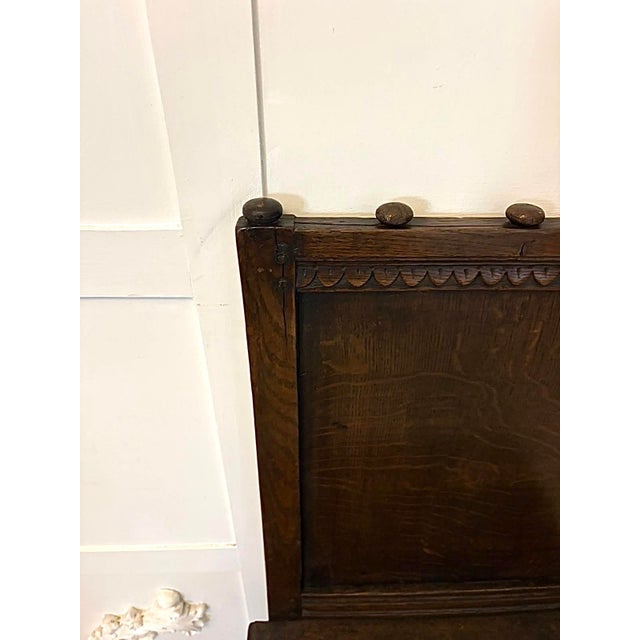 Antique English Oak Correction Chair, 1680 For Sale - Image 10 of 15
