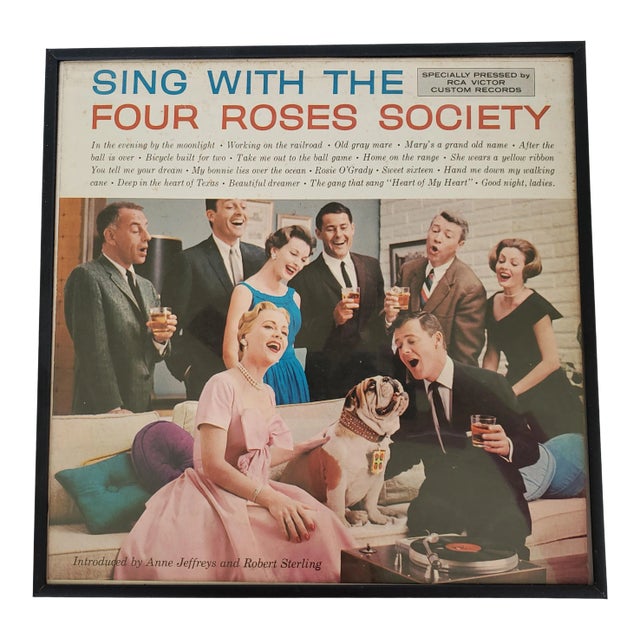 1950s Framed Cocktail Party Sing Along Record For Sale