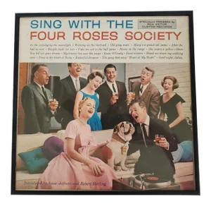 1950s Framed Cocktail Party Sing Along Record