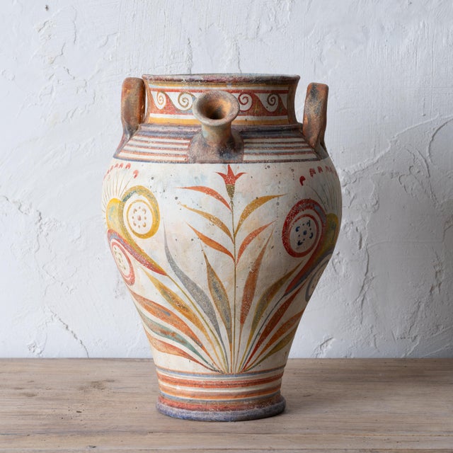 Ceramic Minoan Amphora by Lucas Constantinou For Sale - Image 7 of 12