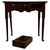 Antique English Oak Side Table with Three Drawers For Sale - Image 3 of 12