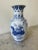 Blue Vintage Blue & White Chinese Ceramic Vase For Sale - Image 8 of 8
