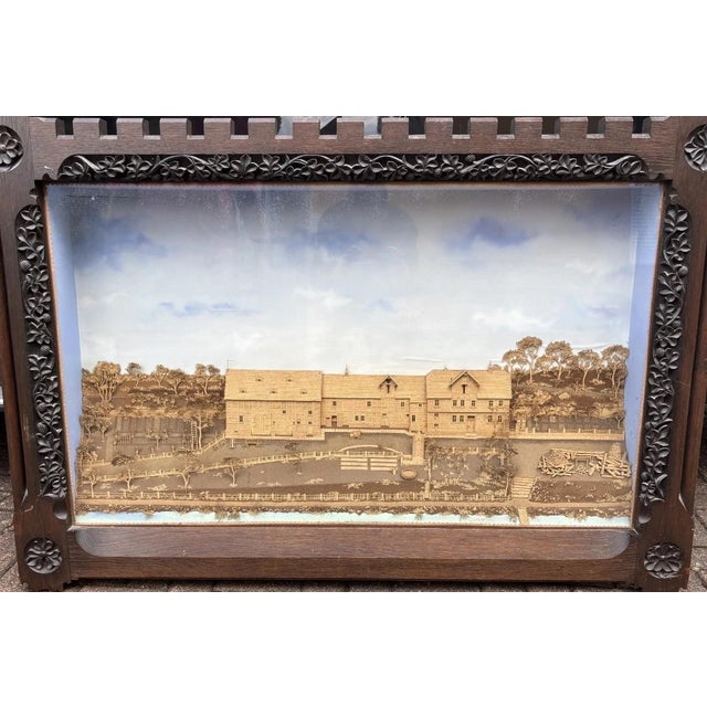 Cork Picture Diorama with 3D Carving, 1900 For Sale - Image 12 of 13