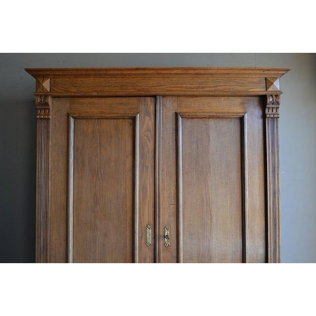 Antique Oak Wooden Cabinet For Sale - Image 3 of 10