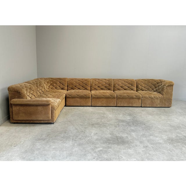 Mid-Century Modern Large Modular Sofa from Laauser, 1970s, Set of 7 For Sale - Image 3 of 15