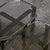 Brutalist Glass Nesting Tables in Patinated Steel, 1950s For Sale - Image 4 of 6