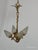Antique Darling 4 Arm 4 Light Glowing Ribbons and Bows Flame Torch Chandelier For Sale - Image 13 of 17