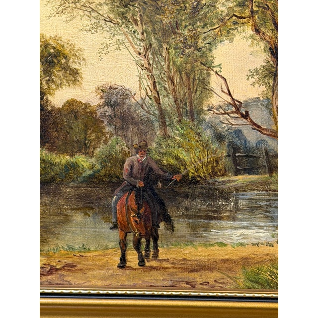 Antique Oil on Canvas For Sale - Image 4 of 6