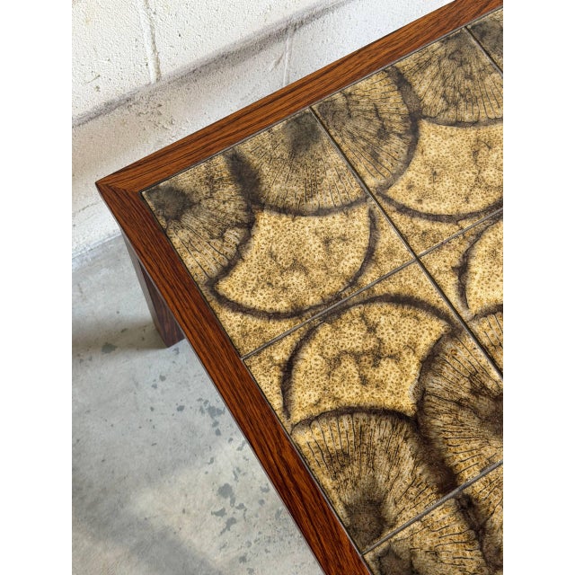 Danish Modern Rosewood & Ceramic Tile Side Table, Denmark, 1960s For Sale - Image 9 of 10