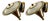 1940s French Art Deco Brass and Textured Glass Wall Sconces - a Pair For Sale