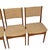 1970s Set of 4 Danish Modern Dining Chairs Teak Frame Tweed Upholstery Mid Century For Sale - Image 14 of 16