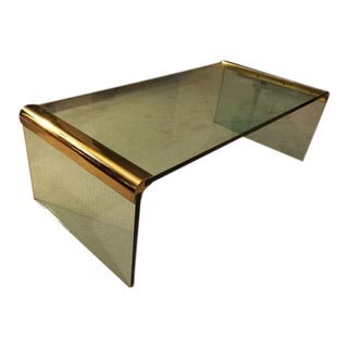1980s Waterfall Coffee Table by Leon Rosen For Sale