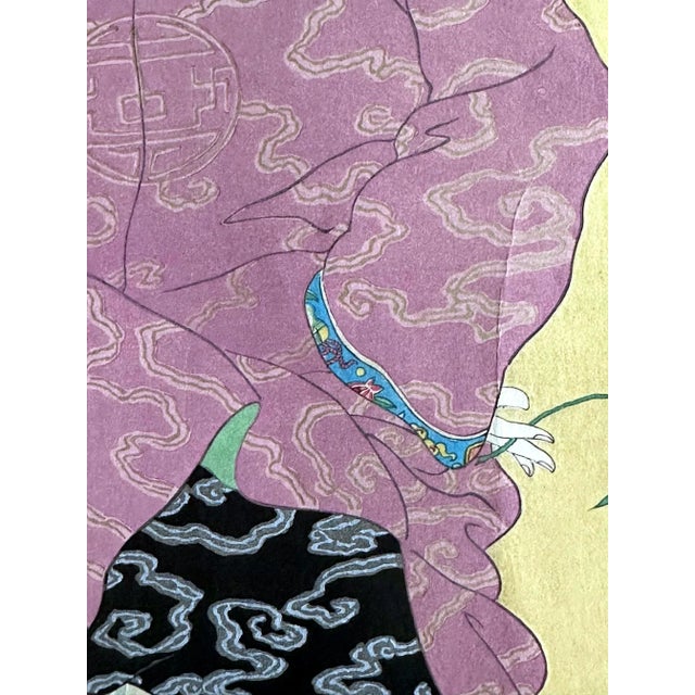 A Japanese Woodblock print by Paul Jacoulet (French, 1896-1960) entitled Le Tabouret de Porcelaine, Mandchoukuo (The...