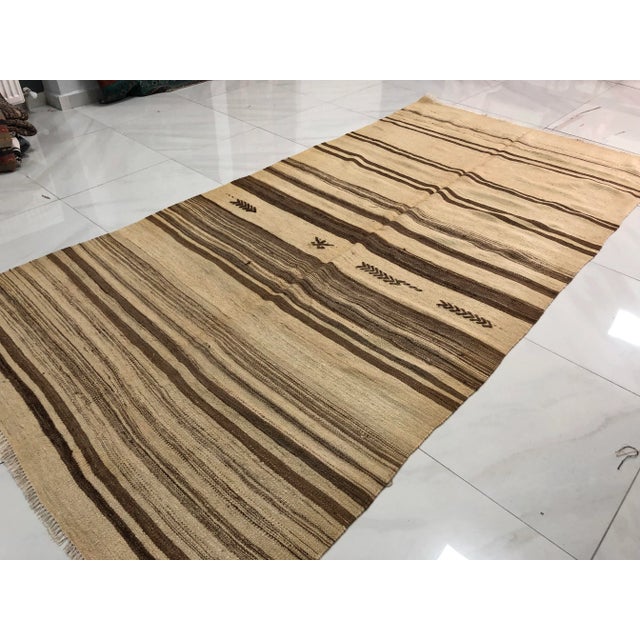 White Vintage Naturel Turkish Off White Rug For Sale - Image 8 of 11