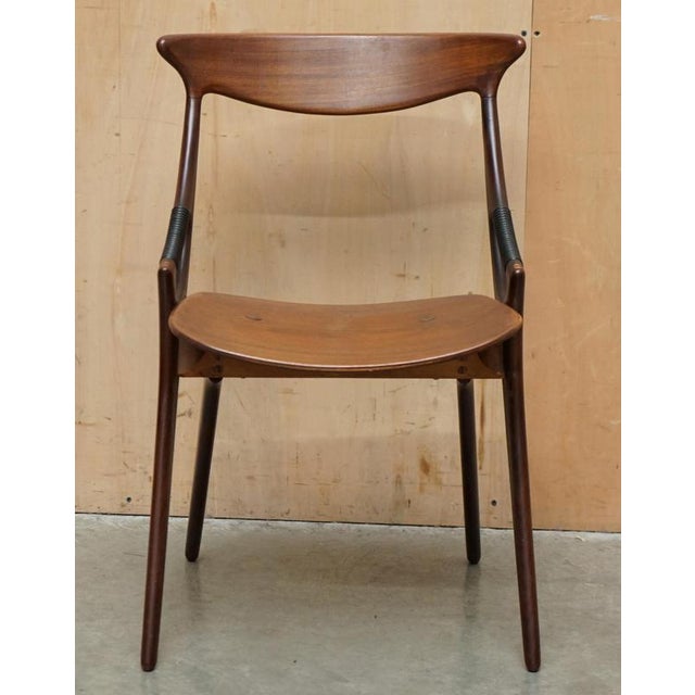 1950s Model 71 Dining Chairs by Arne Hovmand Olsen for Mogens Kold, 1959, Set of 6 For Sale - Image 5 of 18