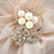 Metal 1990s Mikimoto Akoya Pearl Brooch Sterling Silver 6 mm 5.24 Grams Estate For Sale - Image 7 of 8