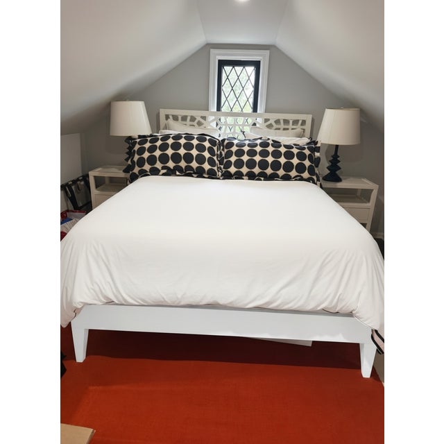 2020s Moroccan Lattice Bed (Queen) For Sale - Image 5 of 9