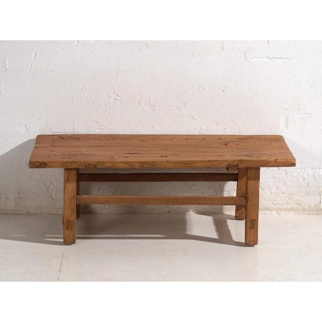 Antique Low Table in Elm, 1900 For Sale - Image 6 of 11