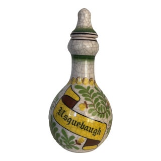 Vintage Whiskey Decanter “Usquebaugh” Means Water of Life For Sale