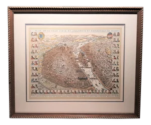 20th Century Paris Map Reprint Plan De La Ville Cite Et Universite Et Fauxbourgs De Paris