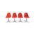 Vintage Fiberglass La Fonda Chairs by Charles Eames for Vitra, Set of 4 For Sale - Image 11 of 11