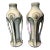 Antique Art Nouveau Amphora Style Art Pottery Buttress Vases- Set of 2 For Sale
