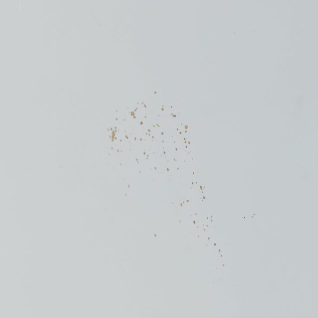 Metal Italian Aqua Glass Round Wall Mirror Attributed to Cristal Arte, 1960s For Sale - Image 7 of 10