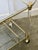 Mid-Century Modern Hollywood Regency Acrylic and Brass Bar Cart, 1980s For Sale - Image 3 of 12