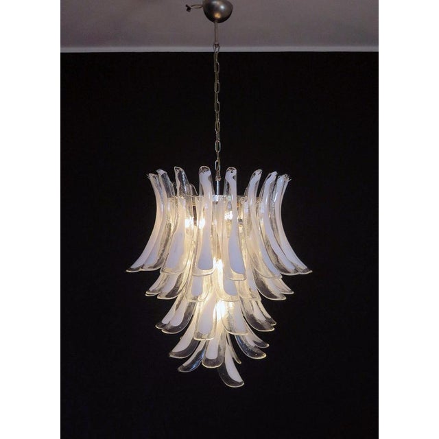 Vintage Italian Murano Chandelier in the style of Mazzega, 1990s For Sale - Image 11 of 18