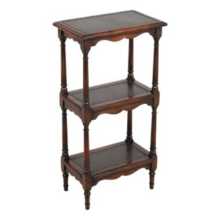 Theodore Alexander 3 Tier Metal Top Stand Table For Sale