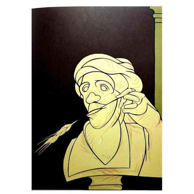 Black Valerio Adami - Original Lithograph 1976 For Sale - Image 8 of 8