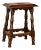19th C French Walnut Stool For Sale