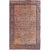 Classic Colorful Antique Large Lavar Kerman Rug in Salmon Background For Sale