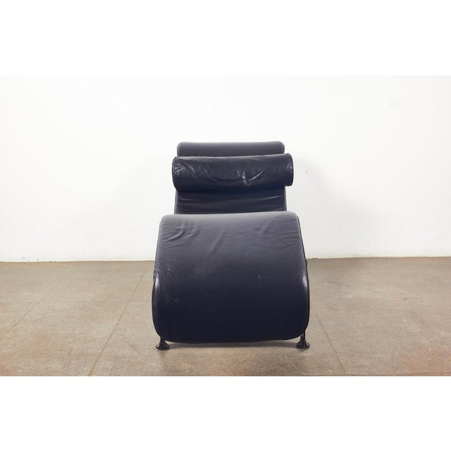 Black Chaise Lounge by Le Corbusier and Charlotte Perriand for Alivar, 1980s For Sale - Image 8 of 18