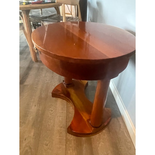 Late 20th Century Vintage French Empire Style Mahogany Side Table For Sale - Image 5 of 9