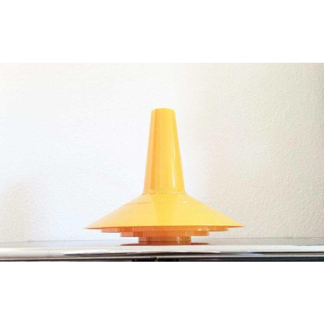 Rare pendant lamp from the Danish manufacturer ASK Belysning from the 1960s. It has a very distinctive, angular shape. The...