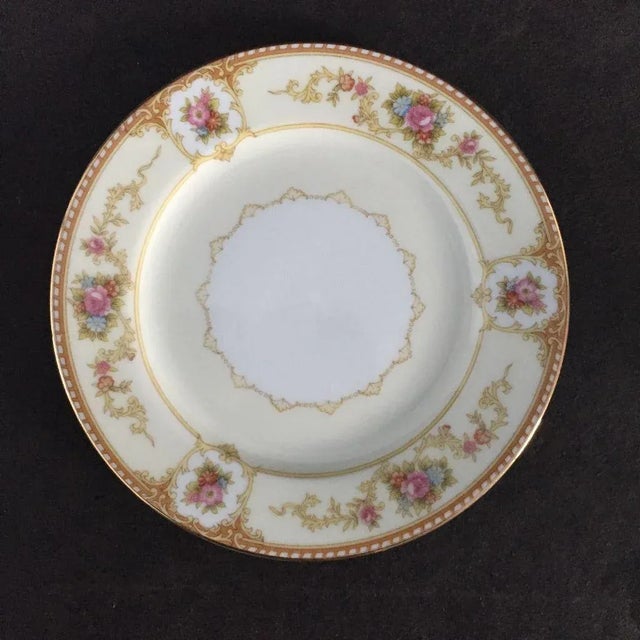 Noritake Vintage Floral Dinner Plates - Set of 3 For Sale - Image 4 of 6
