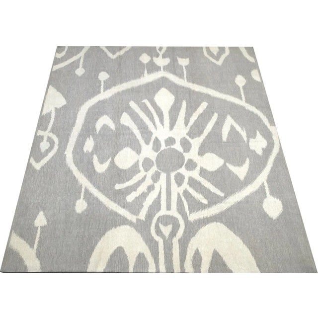 Contemporary Ikat Design Kilim For Sale - Image 4 of 5