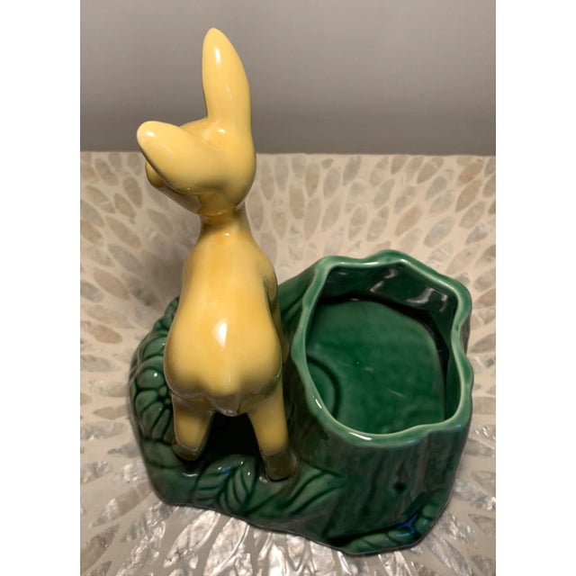 1950s 1950’s California Pottery Figural Fawn Planter For Sale - Image 5 of 7