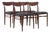 Mid-Century Modern Teak Dining Chairs by Gustav Herkströter for Lübke, 1960s, Set of 4 For Sale