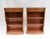 Walnut Bookcases with Open Front & Sheraton Inlay, Set of 2 For Sale - Image 9 of 15