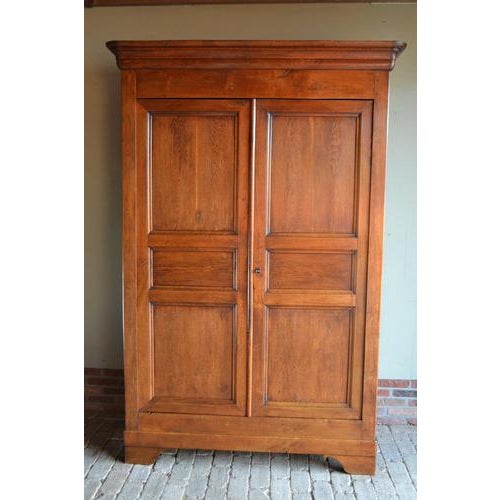Antique Louis Philippe Cabinet in Oak, 1850 For Sale - Image 9 of 10