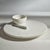 Contemporary Caserta Ribbed Finish White Marble Lazy Susan For Sale - Image 3 of 4